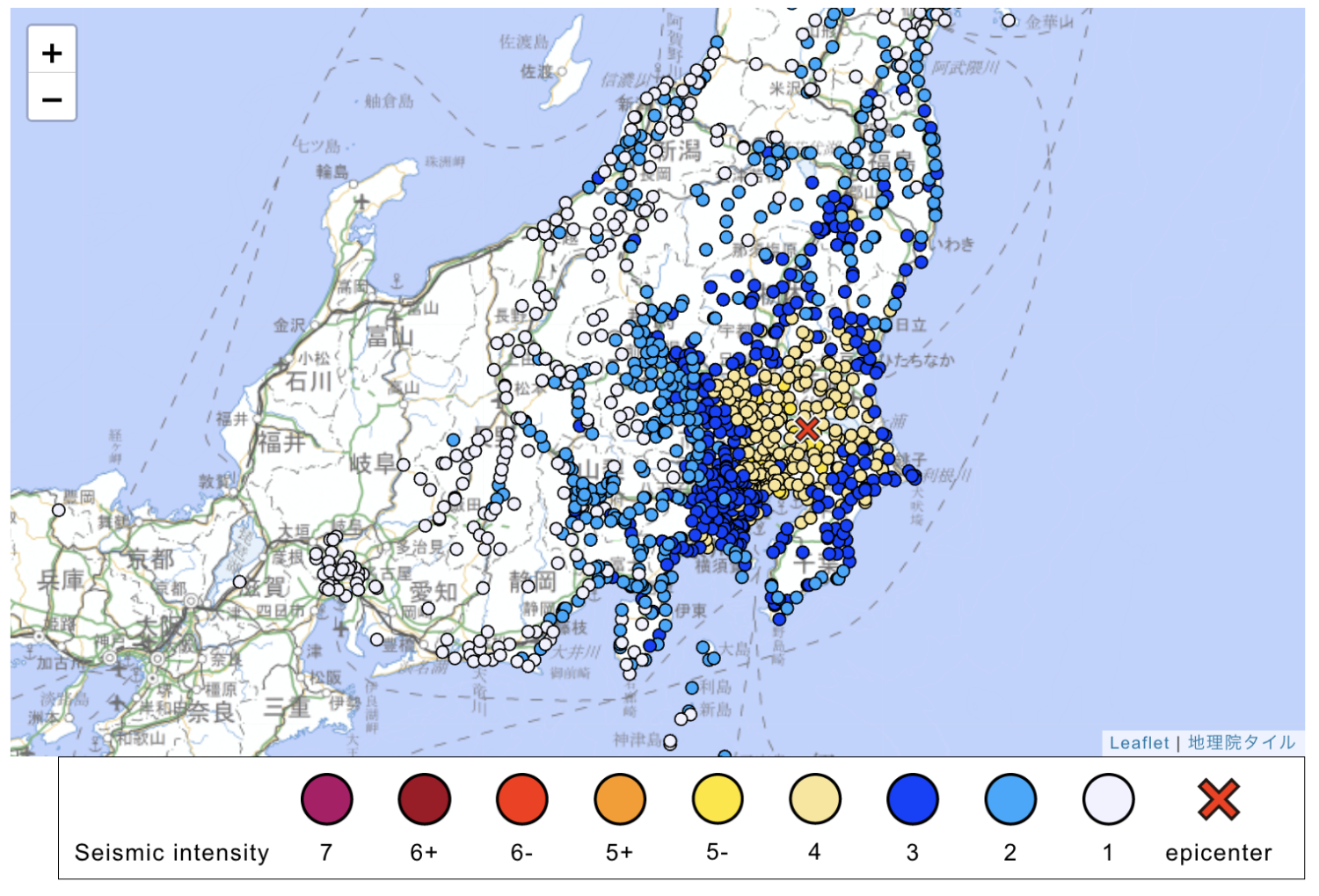 Erdbeben der Stärke 5.9 erschüttert Tokyo und Region Kanto