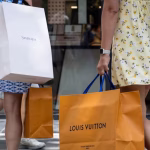 Shoppers were out and about in August