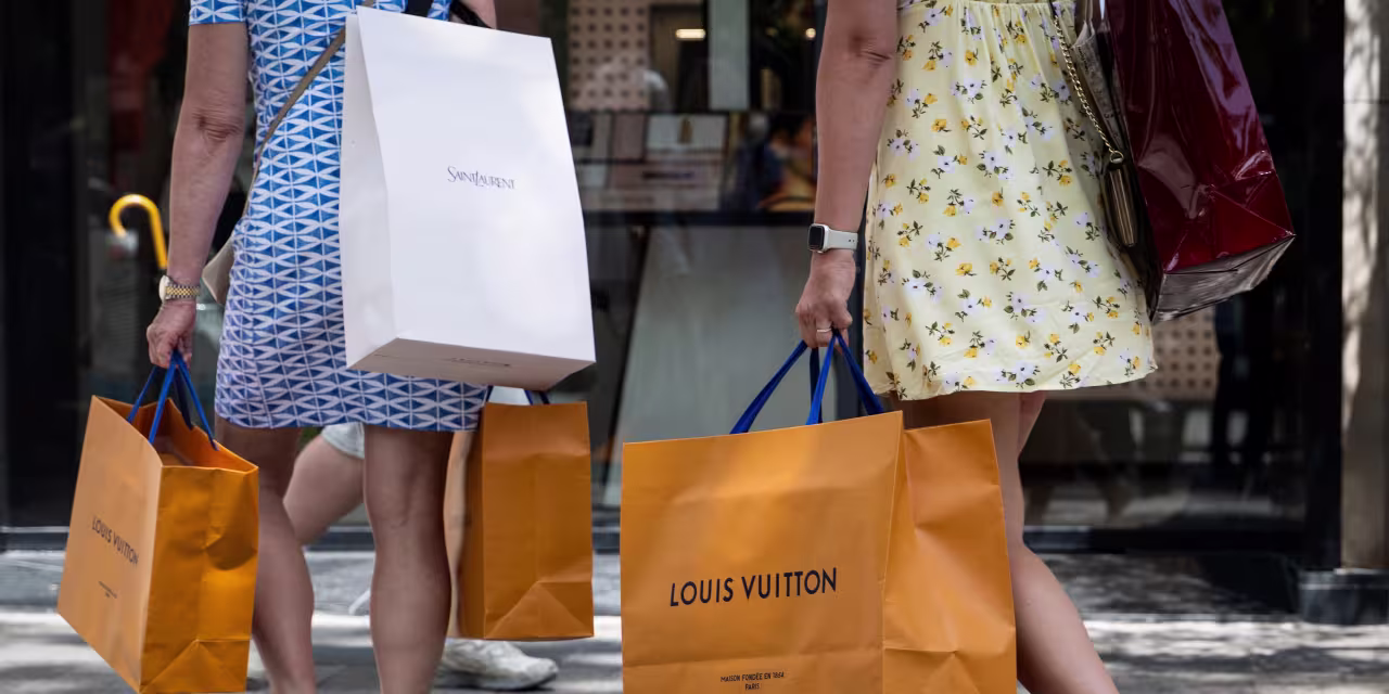 Shoppers were out and about in August