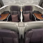 Singapore Airlines business class on the A380